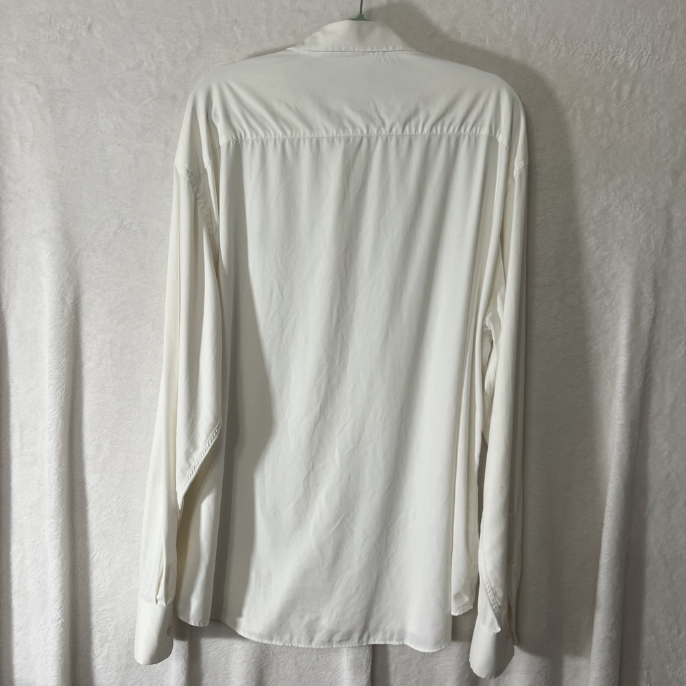 Peter Millar Summer Comfort Performance Button Down Shirt White Nationals - XL - Picture 2 of 16